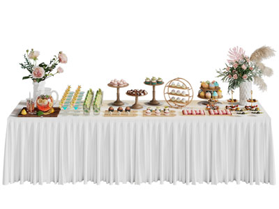 现代茶歇台 取餐台 冷餐台3d模型 现代茶歇台 取餐台 冷餐台