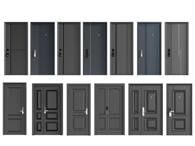 现代防盗门 入户门 平开门 双开门