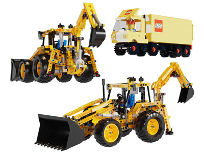 现代儿童积木拼装工程车 玩具车