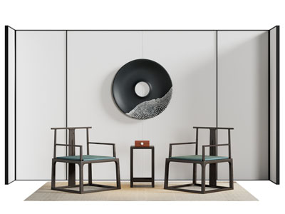 新中式休闲椅子 扶手椅子