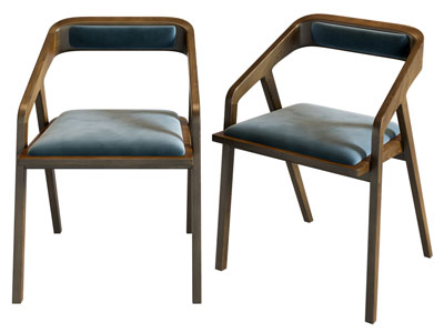 现代实木休闲椅子 餐椅