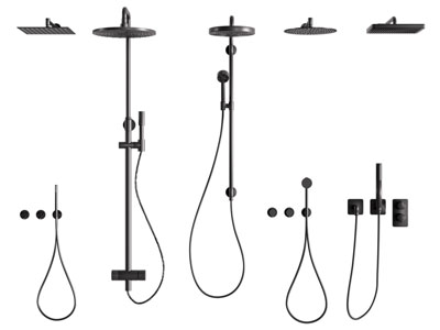 现代不锈钢淋浴花洒