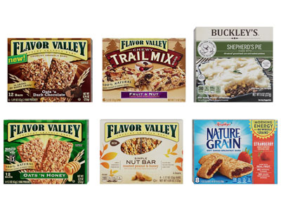 现代盒装燕麦 零食 食物