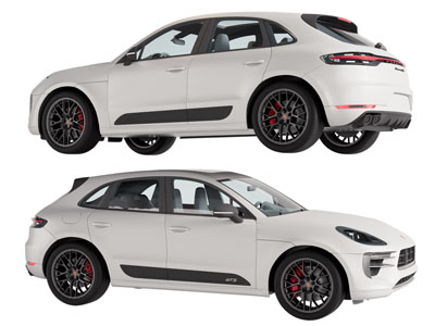 现代白色汽车 轿车 越野车