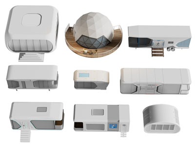 现代户外科技感建筑