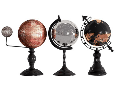 美式地球仪 摆件组合