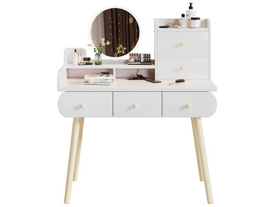 北欧化妆 梳妆台3d模型 北欧化妆 梳妆台