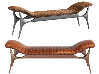 现代长方形沙发凳子