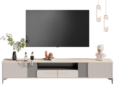 现代电视柜 电视机