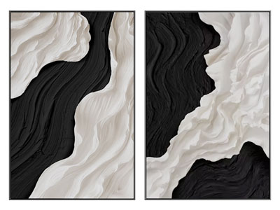 现代黑白装饰挂画