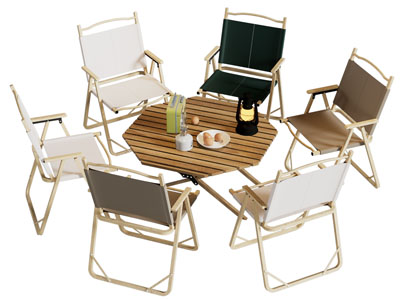 现代户外休闲餐桌椅组合3d模型 现代户外休闲餐桌椅组合