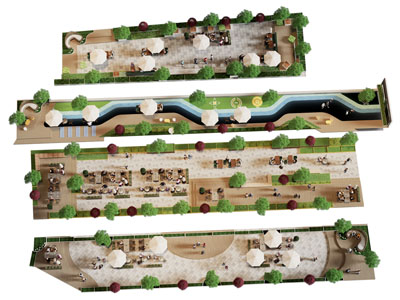 现代景观商业街