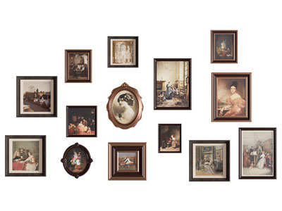 法式装饰挂画 照片墙