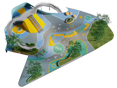 现代体育公园 儿童活动场地 口袋公园