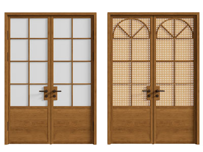 侘寂风中古风双开门 大门