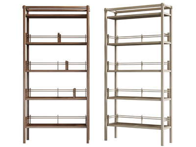 新中式实木置物装饰架