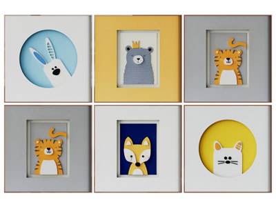 现代卡通图案装饰挂画