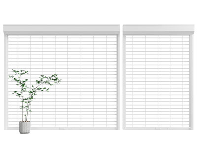 现代卷帘 百叶窗帘3d模型 现代卷帘 百叶窗帘