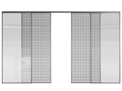 现代玻璃推拉门