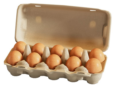 现代盒装鸡蛋