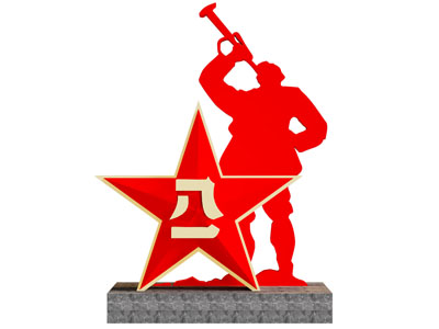 现代红军雕塑雕刻小品3d模型 现代红军雕塑雕刻小品