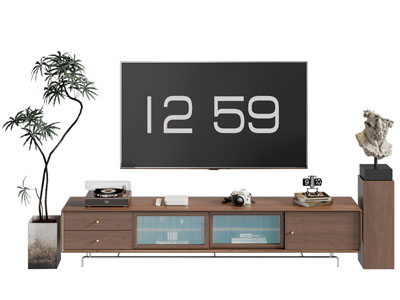 现代中古风电视柜 电视