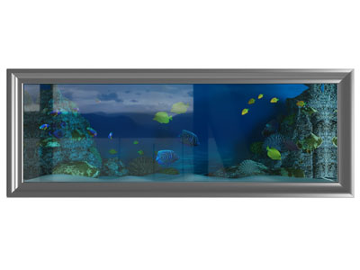现代鱼缸水族3d模型 现代鱼缸水族