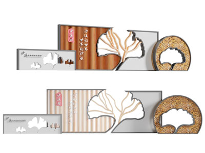 新中式城市雕塑雕刻小品3d模型 新中式城市雕塑雕刻小品