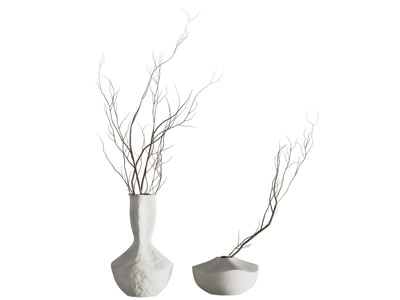 侘寂风花瓶花卉3d模型 侘寂风花瓶花卉
