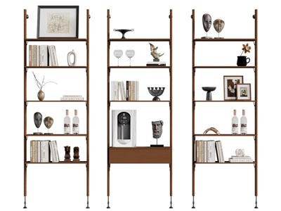 现代开放式装饰柜