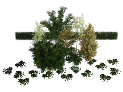 现代植物 花草 灌木丛3d模型 现代植物 花草 灌木丛