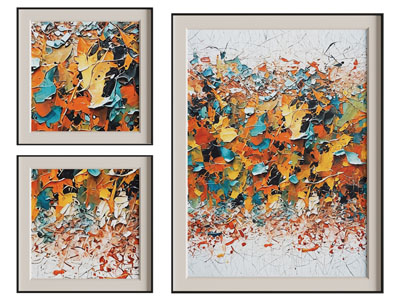 现代抽象装饰挂画