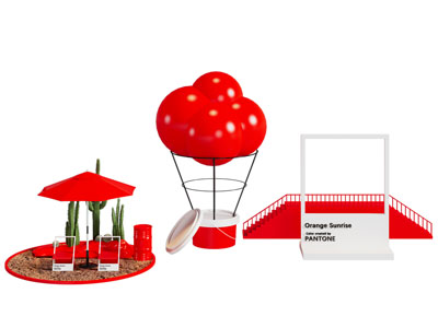 现代商业美陈 户外装置 摆件组合