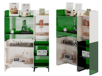 现代亚克力餐边柜