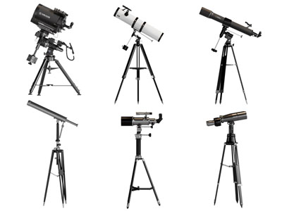 现代天文望远镜 装饰品摆件