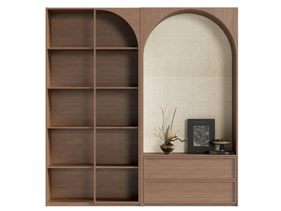 现代中古风装饰柜