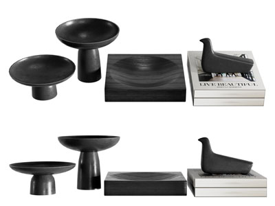 现代书本 饰品 摆件组合