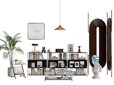 现代书柜 茶几边几