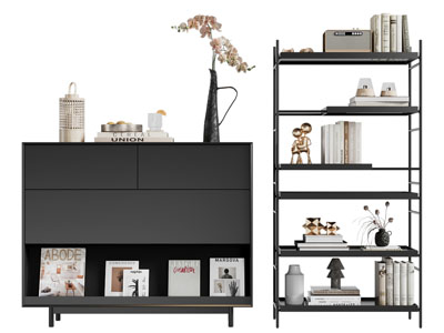 现代玄关柜 边柜 装饰架3d模型 现代玄关柜 边柜 装饰架