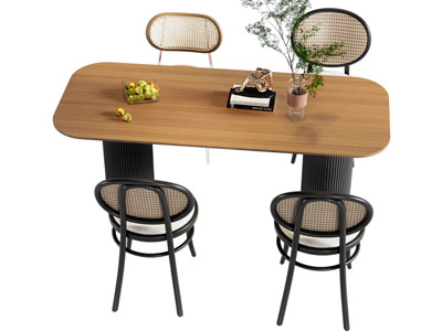 法式餐桌椅组合3d模型 法式餐桌椅组合