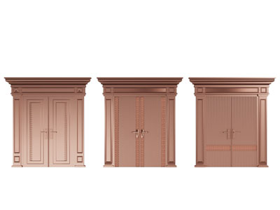 欧式铜质双开门 大门