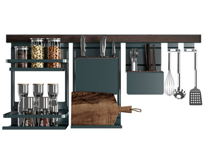 现代调料瓶 刀具 厨具收纳架