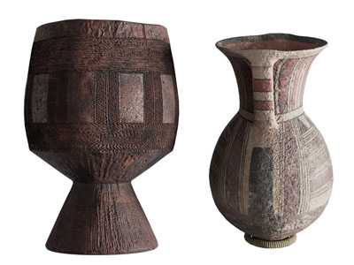 侘寂风陶艺器皿 摆件组合