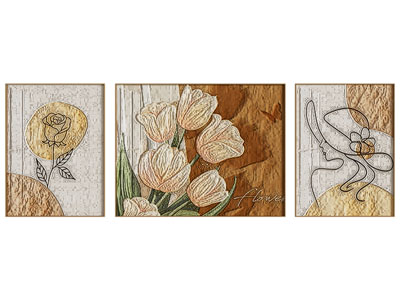 现代立体肌理画 装饰挂画