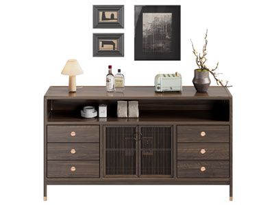 现代中古风玄关柜 边柜 斗柜3d模型 现代中古风玄关柜 边柜 斗柜