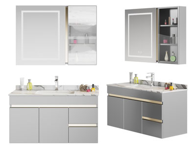 现代洗手台 镜柜 浴室柜