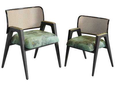 侘寂风休闲椅子 餐椅