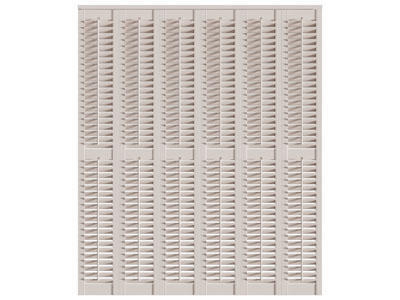 现代百叶柜门3d模型 现代百叶柜门