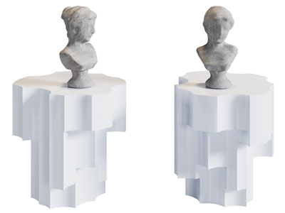 欧式人物半身雕塑雕刻 摆件组合3d模型 欧式人物半身雕塑雕刻 摆件组合