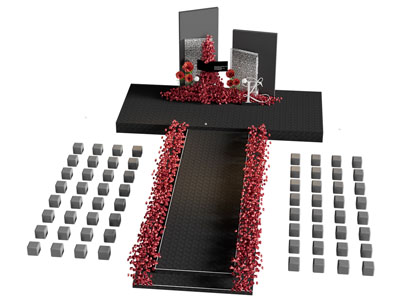 现代婚庆美陈 户外装置 演绎舞台3d模型 现代婚庆美陈 户外装置 演绎舞台